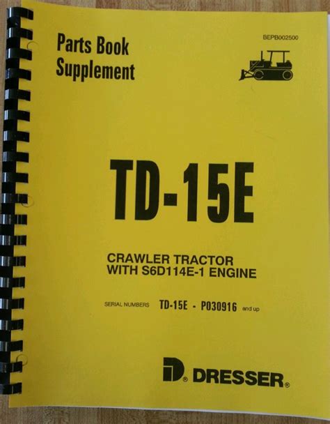Dresser td15 service manual for sale. - Dresser td15 service manual for sale.